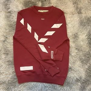 Off white red sweatshirt